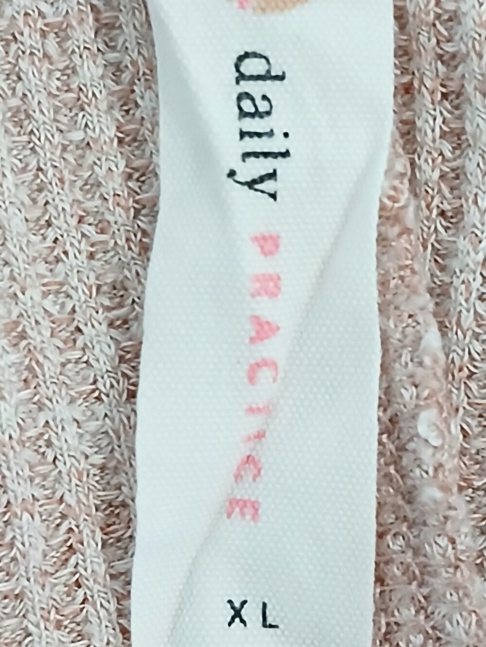 Anthropologie Daily Practice Soft Girl Mixed Knit Thermal Top Size XL - Picture 8 of 10